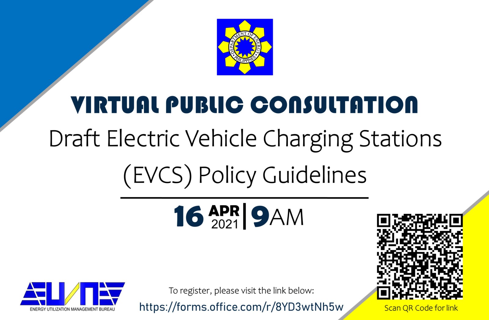 Virtual Public Consultation on the draft Electric Vehicle Charging Stations (EVCS) Policy Guidelines