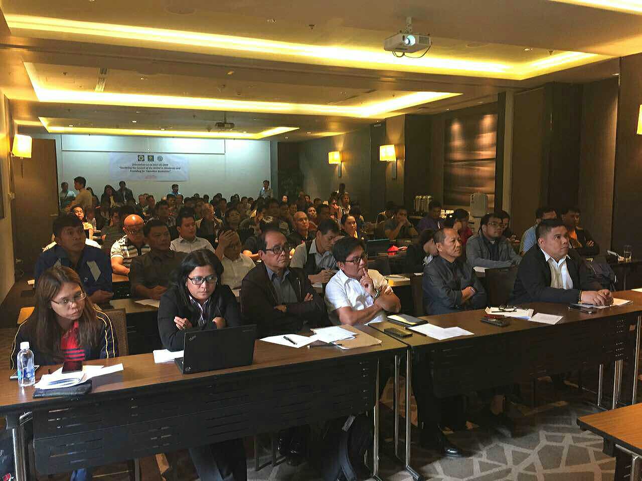 GEARING UP FOR WESM Mindanao: Representatives from the power industry listen during the seminar on the Wholesale Electricity Spot Market (WESM) in Mindanao conducted by Department of Energy officials on Tuesday, May 30, 2017, in Cagayan de Oro City. DOE Division Chief Luningning Baltazar conducted the briefing for the launch of WESM Mindanao and the transition guidelines. The DOE delegation was led by Usec. Wimpy Fuentebella. He was joined by Usec. Benito Ranque, Asec. Redentor Delola and Mindanao Asec. Rom