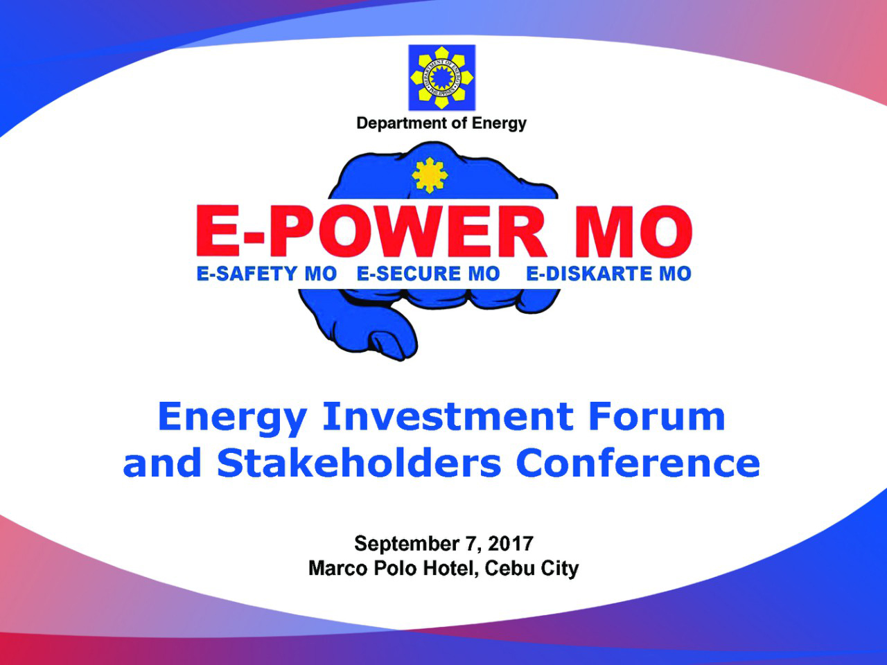 DOE To Bring E-Power Mo! To The Visayas