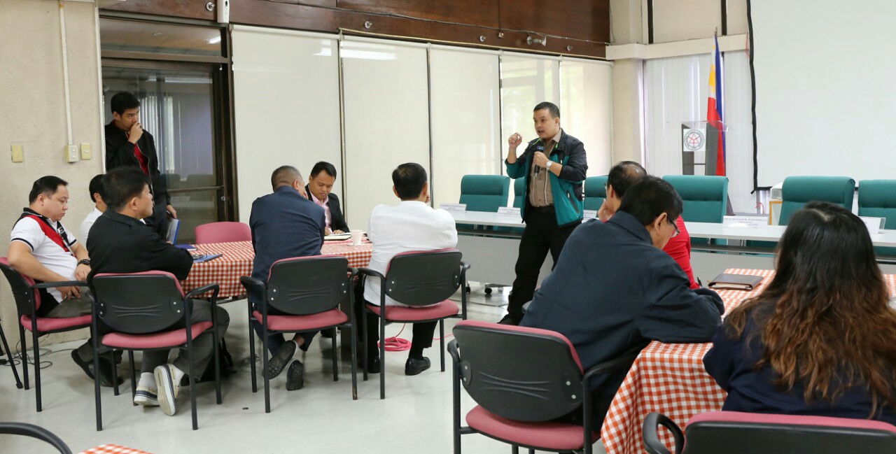 RESILIENT ENERGY SECTOR: DOE Usec. Felix William B. Fuentebella discusses Energy Secretary Alfonso G. Cusi’s directives on disaster risk reduction and management to the participants of the Energy Disaster Response Protocol Workshop yesterday (January 23) held at the National Power Corporation’s headquarters in Quezon City.